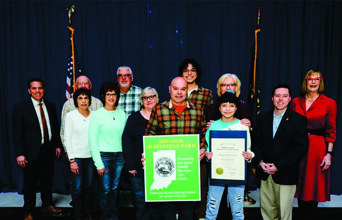 The Amy & Edward Rodriguez farm in Ripley County received a Sesquicentennial Award.