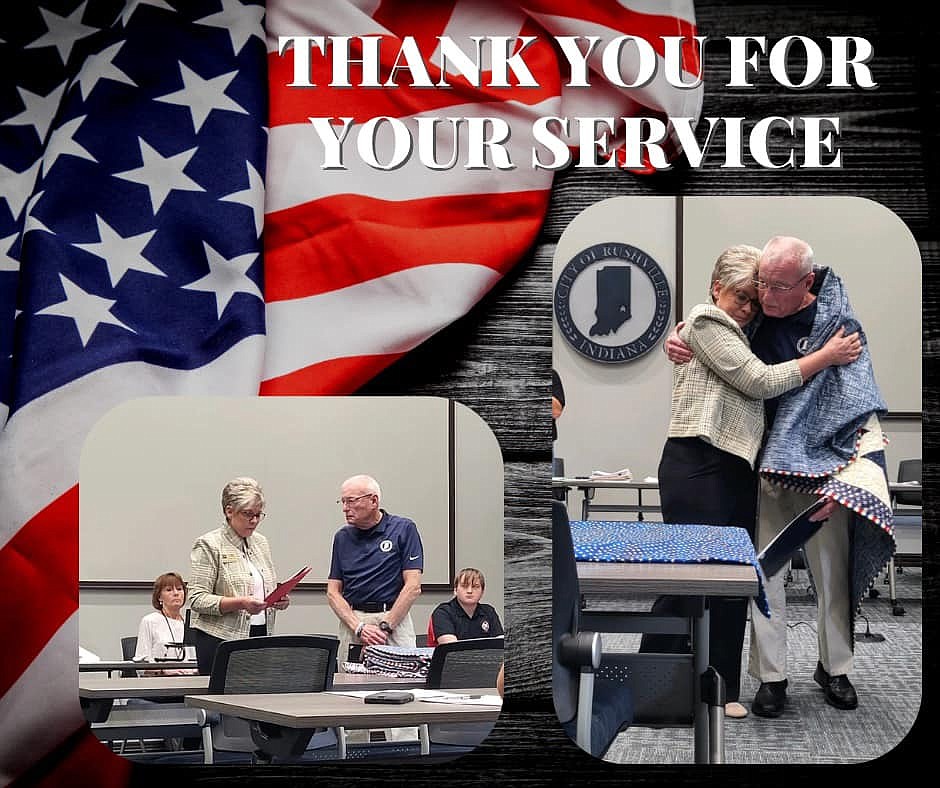 Pictured is Quilt of Valor presenter Patty Caudil and U.S. Veteran Robert Bridges