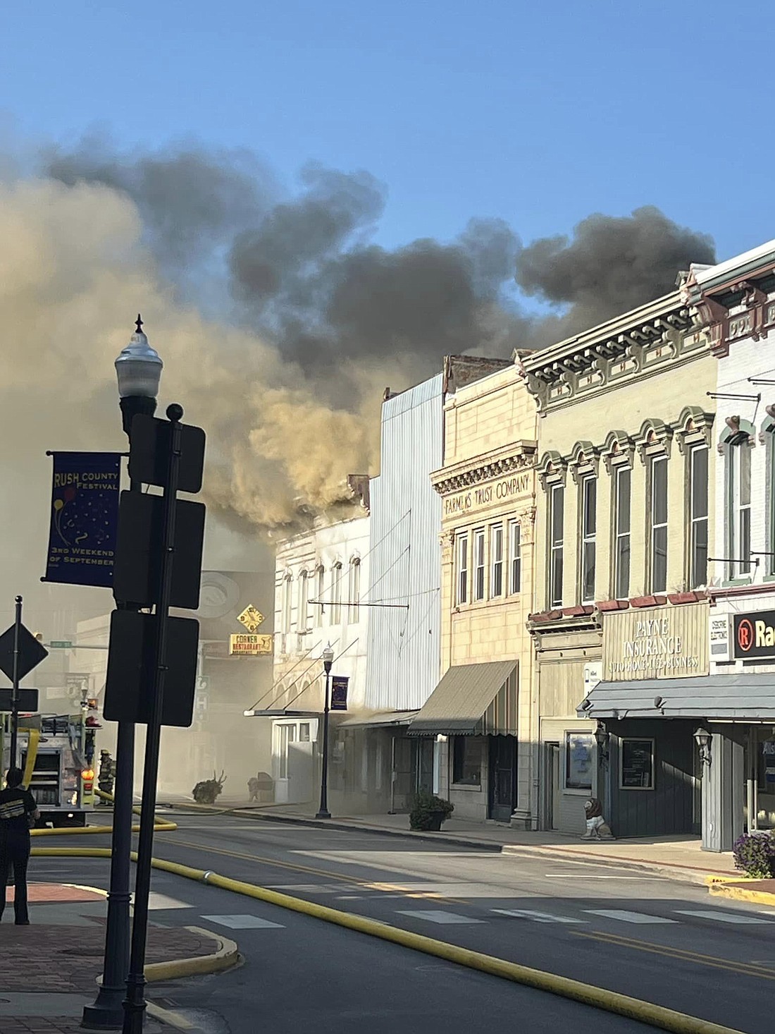 The Corner Restaurant and The Finishing Touch were condemned and demolished after a fire broke out on Tuesday, Sept 10 at approximately 5 p.m.