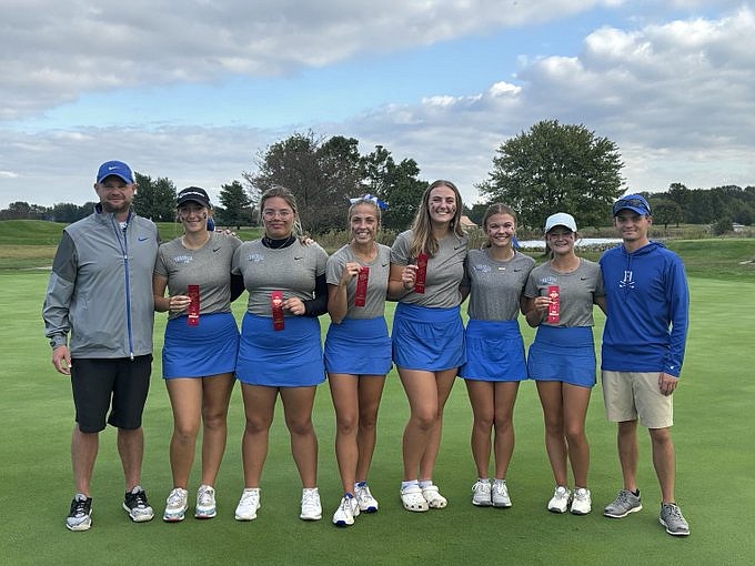 Coach Ben Siefert, left, and his Batesville Lady Bulldogs are heading to the IHSAA state finals.