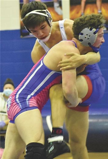 Patriots wrestling–   Short staff Pats fall to Bulldogs