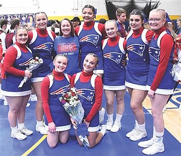 Patriots Cheerleading– Winchester Falcons win Tri-Eastern Conference