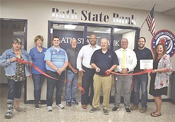 Bath State Bank ribbon cutting at UCHS