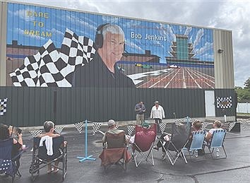 Sun shines on the Bob Jenkins Mural dedication