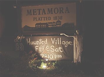 Spend a "spooky" night in the Haunted Village of Metamora