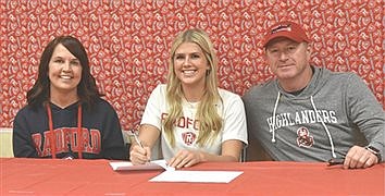 Chloe Greene signs with Radford University Highlanders