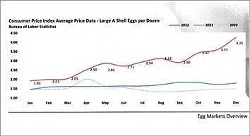 Increase in price of eggs has local impact