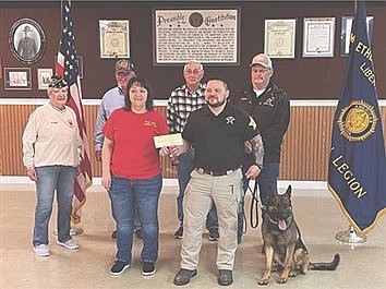 American Legion Post 122 donates to Union County Sheriff’s Department’s new k9 officer 