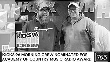 Kicks 96 morning crew nominated for academy of country music award