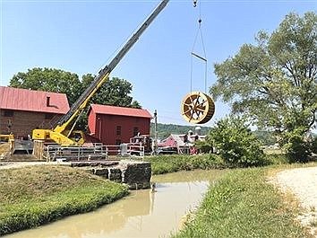 Metamora’s new waterwheel will be operating in a couple of weeks